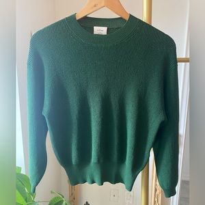 Wilfred 3/4 Sleeve Sweater, size XS, green, worn once